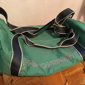 Green and Black Free People Tote